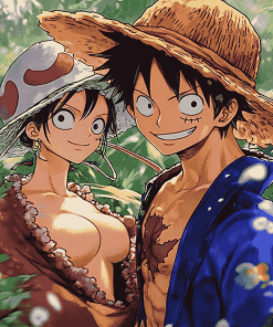 Luffy and Law Anime Series Diamond Painting