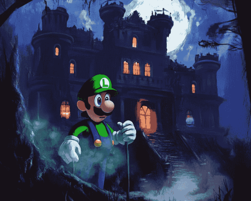 Luigi Mansion Animation Diamond Painting