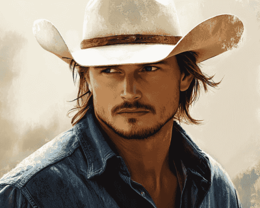 Luke Grimes Cowboy Diamond Painting