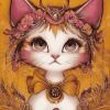 Lulu Caty Cartoon Cats Diamond Painting