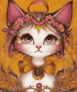 Lulu Caty Cartoon Cats Diamond Painting