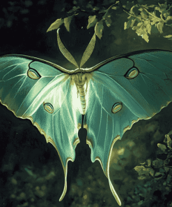 Luna Moth Butterfly Diamond Painting