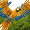 Macaw Parrot Birds Diamond Painting