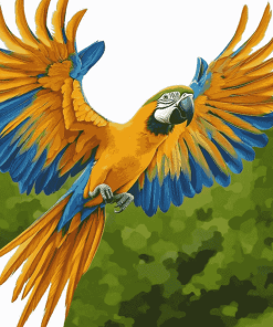 Macaw Parrot Birds Diamond Painting