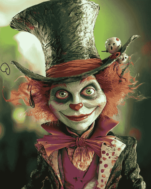 Mad Hatter Wonderland Art Diamond Painting