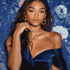 Madison Bailey in Blue Celebrity Diamond Painting