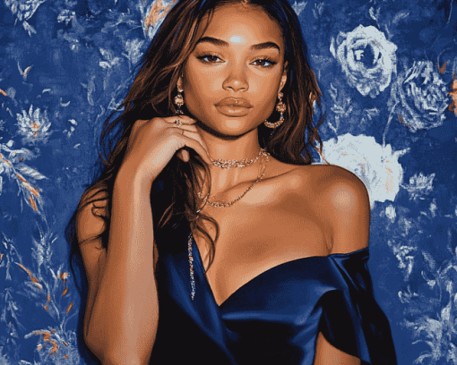 Madison Bailey in Blue Celebrity Diamond Painting