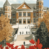 Madison University Buildings Diamond Painting