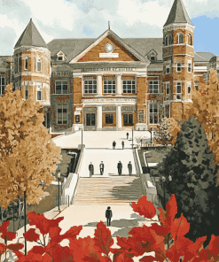 Madison University Buildings Diamond Painting