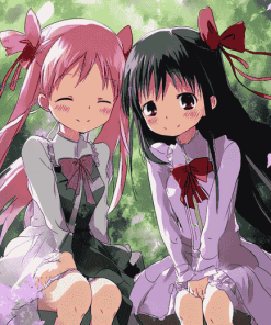 Madoka Kaname and Homura Anime Diamond Painting