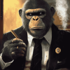 Mafia Monkey Cartoon Diamond Painting