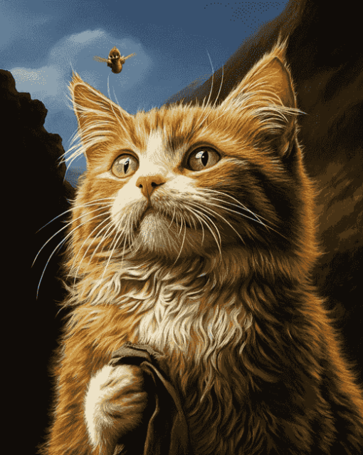 Magical Beard Cat Diamond Painting