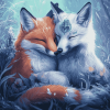 Magical Fox Couple Diamond Painting