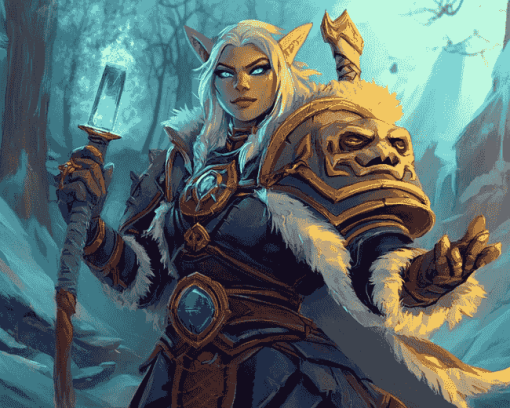 Magical Jaina Proudmoore Warcraft Diamond Painting