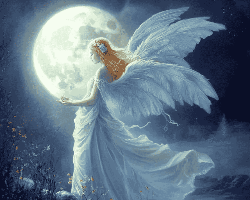 Magical Moon Fairy Diamond Painting