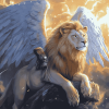 Majestic Angel Lion Diamond Painting