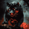 Majestic Black Panther Diamond Painting