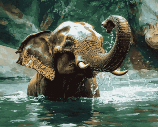 Majestic Elephant Diamond Painting