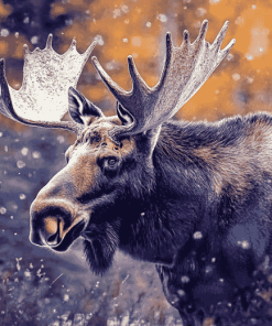 Majestic Moose Wildlife Diamond Painting