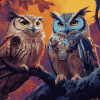 Majestic Owl Birds Diamond Painting