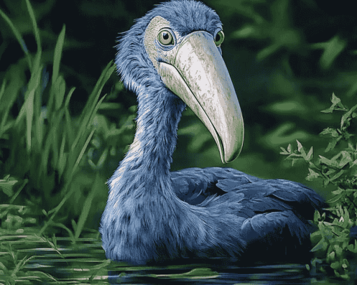 Majestic Shoebill Diamond Painting