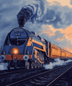 Mallard Steam Engine Diamond Painting