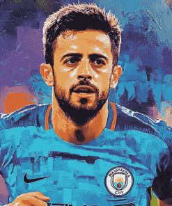 Man City Bernardo Silva Diamond Painting