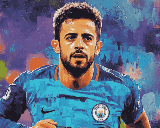 Man City Bernardo Silva Diamond Painting