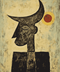 Man Moon Stars Rufino Tamayo Diamond Painting