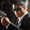 Man in Black Movie Scene Diamond Painting