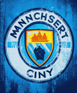 Manchester City Badge Football Diamond Painting