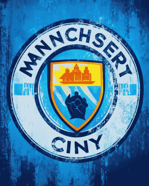 Manchester City Badge Football Diamond Painting