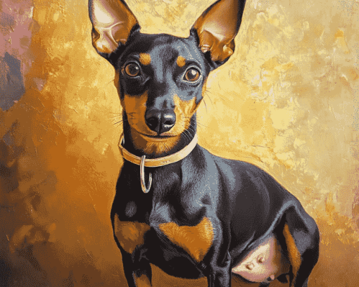 Manchester Terrier Puppy Diamond Painting