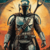 Mandalorian Star Wars Saga Diamond Painting