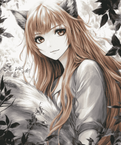 Manga Anime Spice And Wolf Diamond Painting