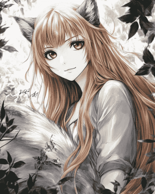 Manga Anime Spice And Wolf Diamond Painting