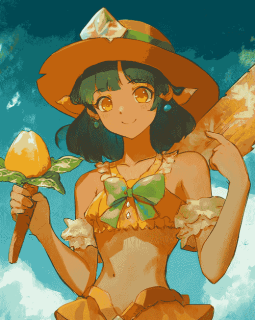 Mango Cookie Anime Diamond Painting