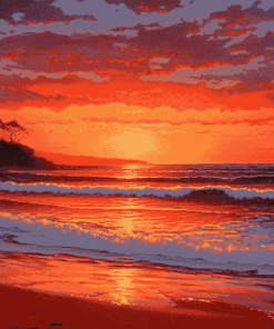 Manly Sunrise Diamond Painting