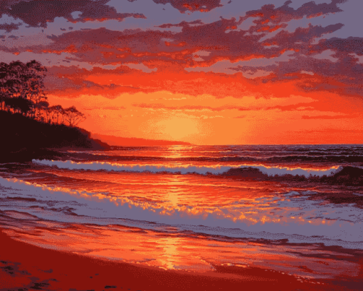 Manly Sunrise Diamond Painting