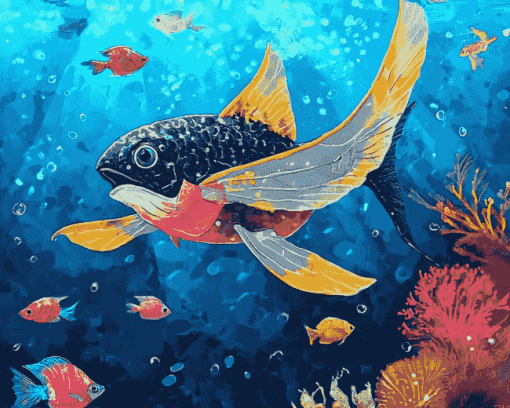 Mantary Fish Diamond Painting