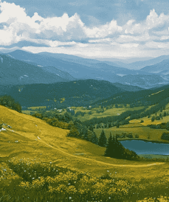 Maramures Mountain Scenery Diamond Painting