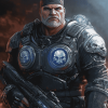 Marcus Fenix Gears Of War Diamond Painting