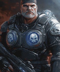 Marcus Fenix Gears Of War Diamond Painting