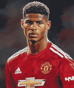 Marcus Rashford Famous Football Diamond Painting