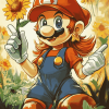 Mario and Daisy Cartoon Diamond Painting