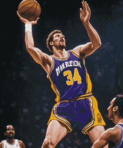 Mark Eaton Famous Basketball Player Diamond Painting