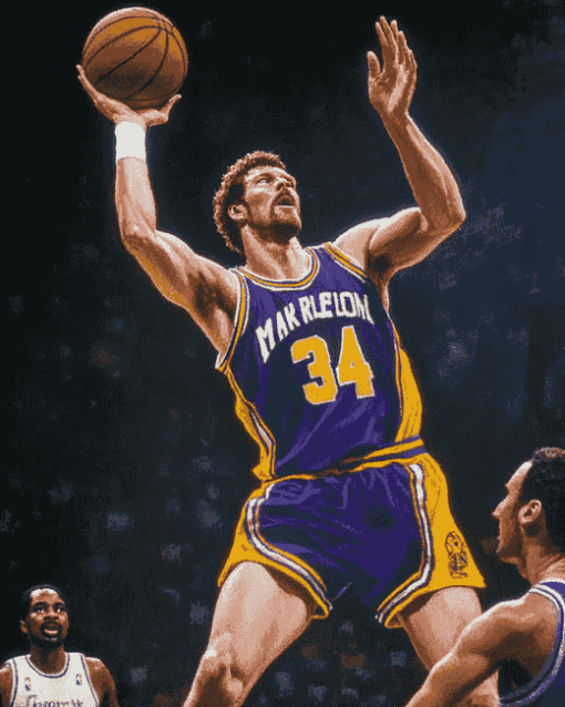 Mark Eaton Famous Basketball Player Diamond Painting