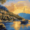 Marmaris Island Landscapes Diamond Painting