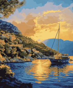 Marmaris Island Landscapes Diamond Painting