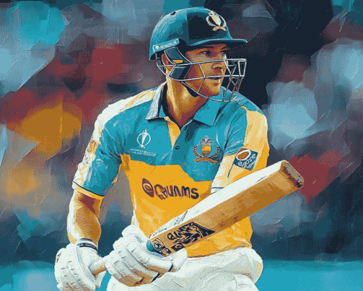 Marnus Labuschagne Cricket Star Diamond Painting